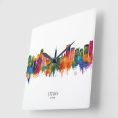 Ottawa Canada Skyline Vierkante Klok (Hoek)