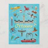 Ottawa Canada Summer Greetings Briefkaart (Voorkant)