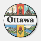 Ottawa Canada Travel Magneet (Voorkant)
