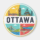 Ottawa Canada Travel Magneet (Voorkant)