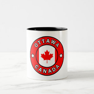 Ottawa Canada Tweekleurige Koffiemok