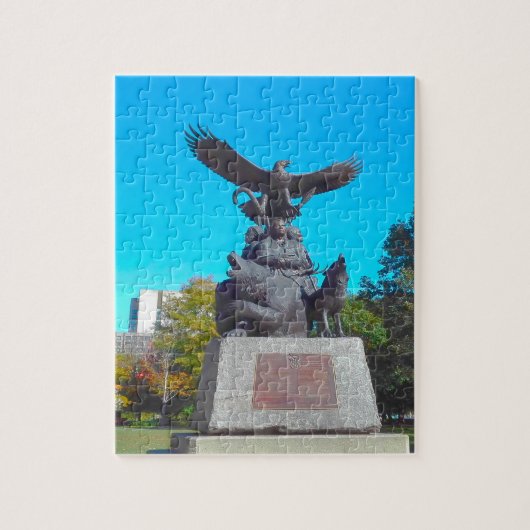 Ottawa Canada Veteranenmonument Legpuzzel (Verticaal)