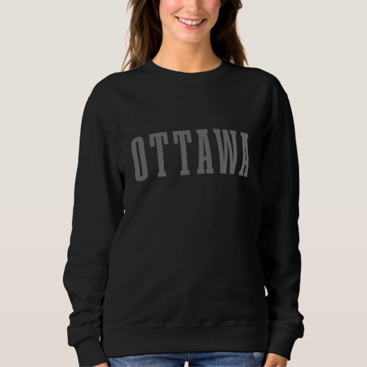 Ottawa Canada Vintage Pride Canadees Trui (Voorkant)