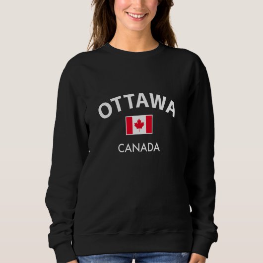Ottawa Canada Vlag Trots Canadees Trui (Voorkant)