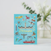 Ottawa Canada Zomer Groeten Briefkaart (Staand voorkant)