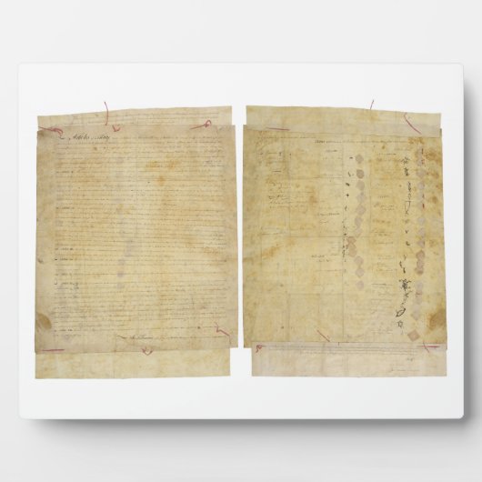 Ottawa Chippewa Wyandot Potawatomi Indiaas Verdrag Fotoplaat (Voorkant)