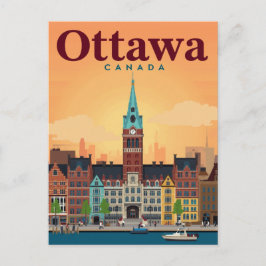 Ottawa Clock Tower ByWard Market Briefkaart