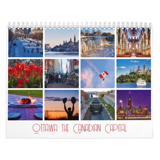 Ottawa de Canadese hoofdstad 12 maanden kalender (Hoes)
