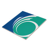 Ottawa Flag on Tile Tegeltje (Zijkant)