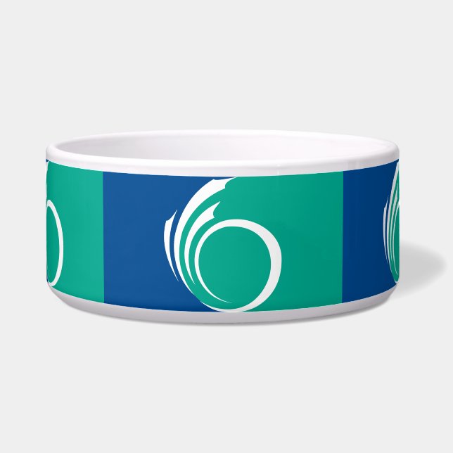 Ottawa Flag Pet Bowl Voerbakje (Voorkant)