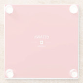 Ottawa Glazen Onderzetter (Achterkant)