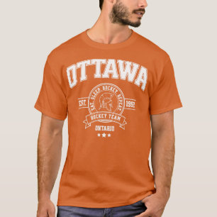 Ottawa Hockey Team Ontario Sportontwerp T-shirt