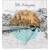 Ottawa Illustratie aangepaste naam douchegordijn (Voorkant)