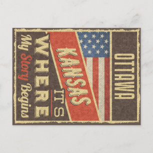 Ottawa Kansas Briefkaart