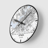 Ottawa Klok Stad Lijn Kunst (Hoek)