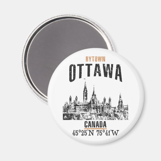 Ottawa Magneet (Voorkant / Achterkant)