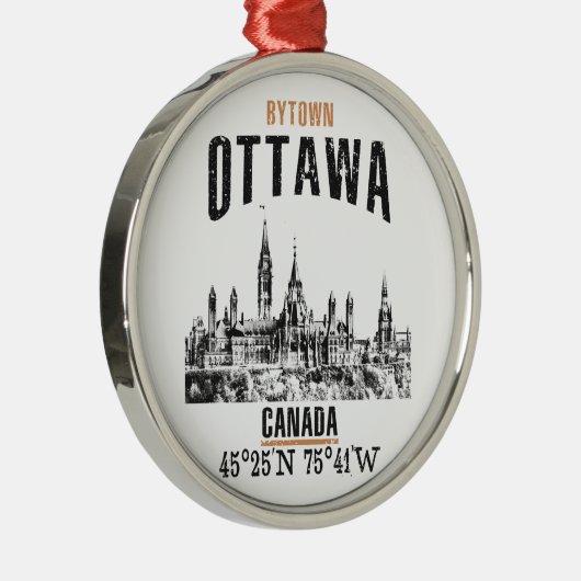 Ottawa Metalen Ornament (Rechts)