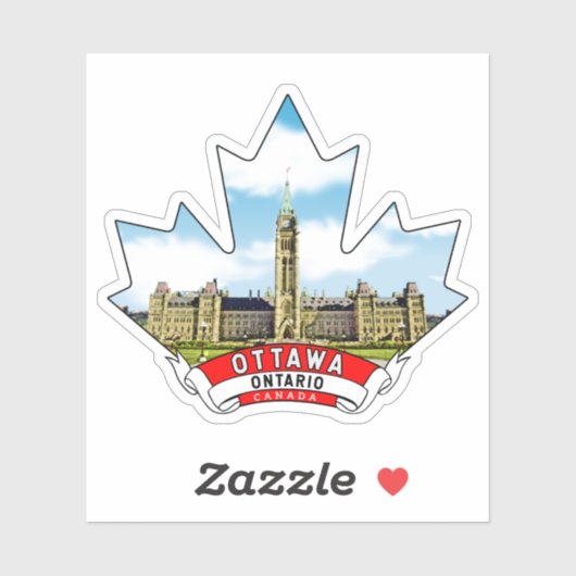 Ottawa, Ontario Canada Sticker (Vel)