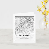 Ottawa Ontario Canada Travel City Map Kaart (Gele Bloem)