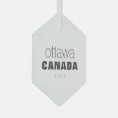 Ottawa Ontario Canada Travel Keepslag Souvenir Glas Ornament (Voorkant Rechts)