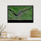 Ottawa Ontario Satellite Poster Map (Keuken)