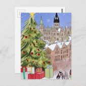 Ottawa Ontario tijdens het kerstBriefkaart Briefkaart (Voorkant / Achterkant)