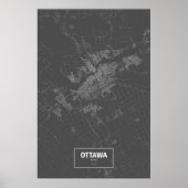 Ottawa, Ontario (zwart wit) Poster (Voorkant)