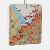 Ottawa over de routekaart keramisch ornament (Rechts)