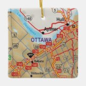 Ottawa over de routekaart keramisch ornament (Voorkant)