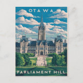Ottawa parlement heuvel briefkaart (Voorkant)