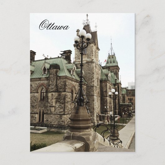 Ottawa, parlement Hill Briefkaart (Voorkant)