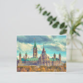 Ottawa parlement Hill Ontario Canada Art Briefkaart (Staand voorkant)