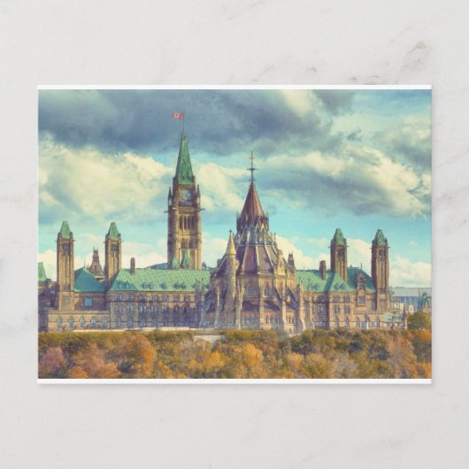 Ottawa parlement Hill Ontario Canada Art Briefkaart (Voorkant)
