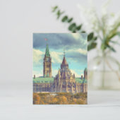 Ottawa parlement Hill Ontario Canada Art Briefkaart (Staand voorkant)