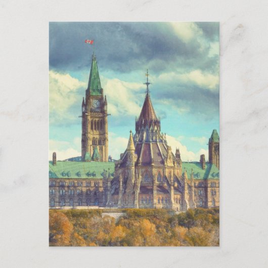 Ottawa parlement Hill Ontario Canada Art Briefkaart (Voorkant)