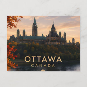 Ottawa Parlement Hill Rideau Kanaal Reis Briefkaart