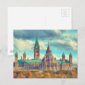 Ottawa Parliament Hill Ontario Canada Art Briefkaa Briefkaart (Voorkant / Achterkant)