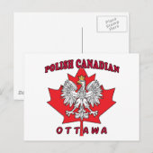 Ottawa Pools Canadees Leaf Briefkaart (Voorkant / Achterkant)