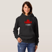 Ottawa Quebec Canada Maple Leaf Canadian Flag Skyl Hoodie (Voorkant volledig)