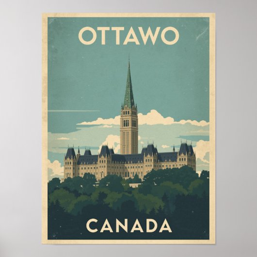 Ottawa Reizen Poster (Voorkant)