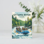 Ottawa River Whitewater Rafting Sectie (Foresters Briefkaart (Staand voorkant)
