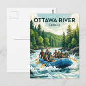Ottawa River Whitewater Rafting Sectie (Foresters Briefkaart (Voorkant / Achterkant)