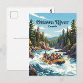 Ottawa rivier Canada Briefkaart (Voorkant / Achterkant)