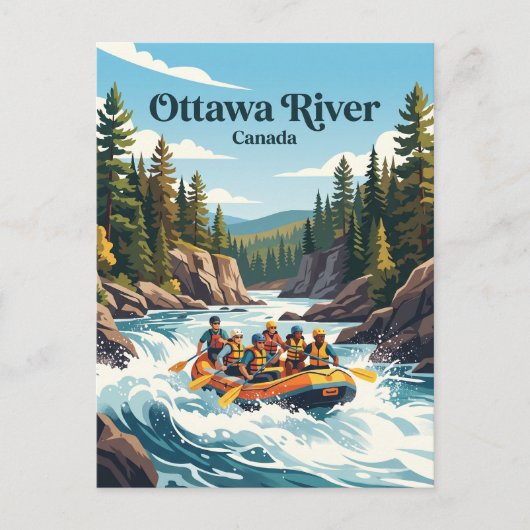 Ottawa rivier Canada Briefkaart (Voorkant)