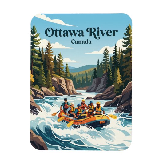 Ottawa rivier Canada Magneet (Verticaal)