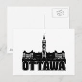 Ottawa Skyline Briefkaart (Voorkant / Achterkant)