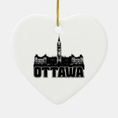Ottawa Skyline Keramisch Ornament (Achterkant)