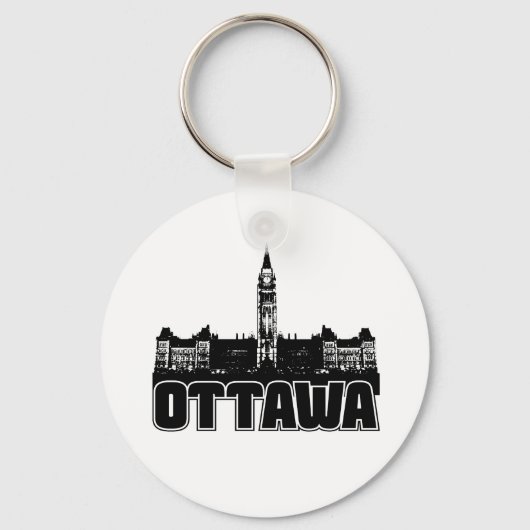 Ottawa Skyline Sleutelhanger (Voorkant)