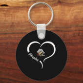 Ottawa Township Pirates Logo Half Heart Slogan Hs Sleutelhanger (Voorkant)