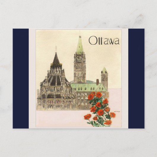 Ottawa Travel Briefkaart (Voorkant)
